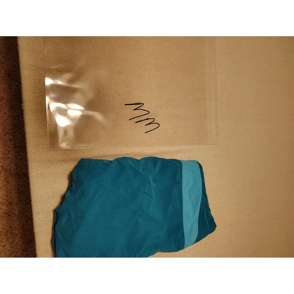 Nike Mens Board Shorts Teal Blue Brown Swim Trunks Size 34 Surfing Beachwear